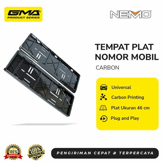 Tempat / Dudukan Plat Nomor Mobil Carbon NEMO