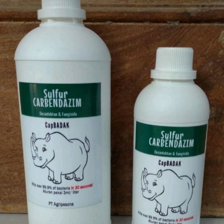 vyqh -34 Desinfektan Cap Badak 1 liter / Sulfur Carbendazim / Fungisida / anti Jamur / Pertanian dan
