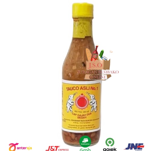 

➯✽✷ (JSO) TAUCO cap GAJAH DUA asli medan 250gr HALAL BPOM