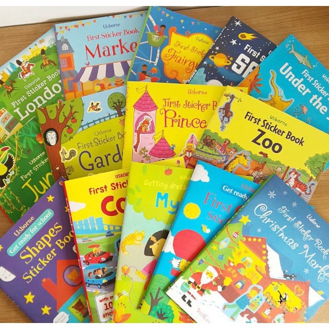 

JWMS7226 (C6369] [PART 1] USBORNE FIRST STICKER BOOK BUKU STIKER ANAK ANAK