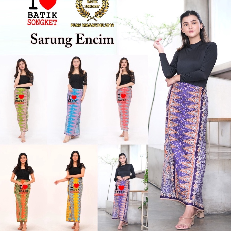 SARUNG ENCIM BETAWI TUMPAL PUCUK REBUNG KAIN BATIK BUNGA JAKARTA ✧