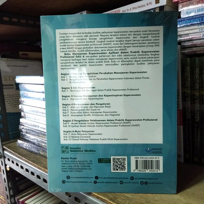 HOT SALE BUKU MANAJEMEN KEPERAWATAN EDISI 6 NURSALAM TERBARU