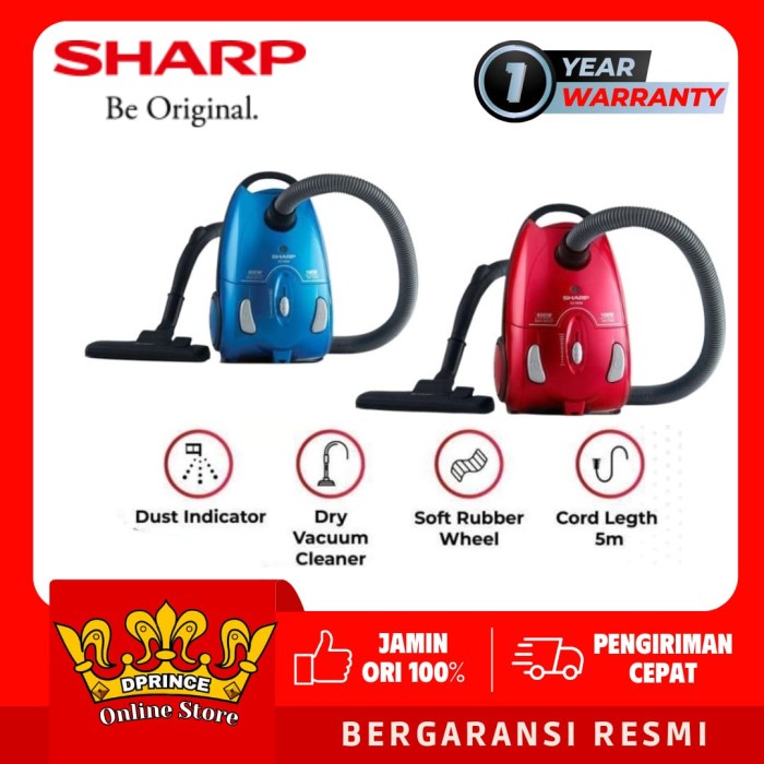 Baru Sharp Vacuum Cleaner Ec-8305 / Ec8305 / Ec-8305-B/P