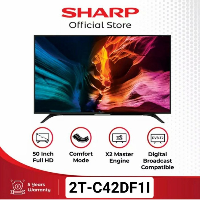 Promo Sharp Led Smart Tv 42 Inch 2T-C42Df1I Easy Smart