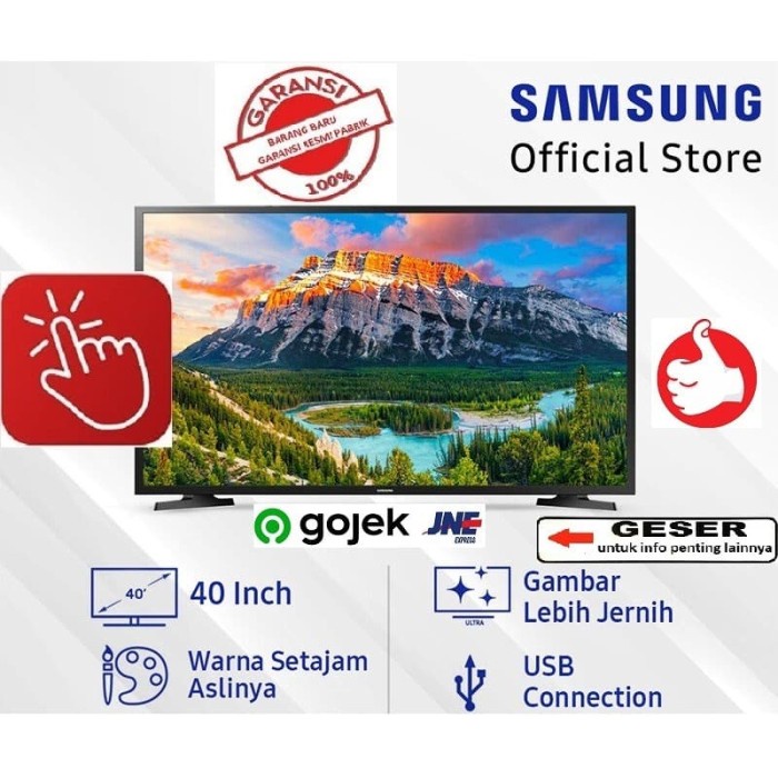 Samsung Led Tv 40 Inch Flat Digital Fhd - 40N5000 -Resmi Samsung