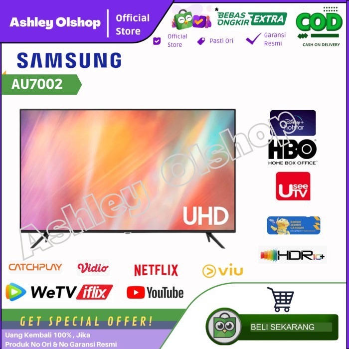 Led Tv Samsung 50 Inch 50Au7002 Uhd 4K Smart Tv Samsung 50Au7002 4K Tv