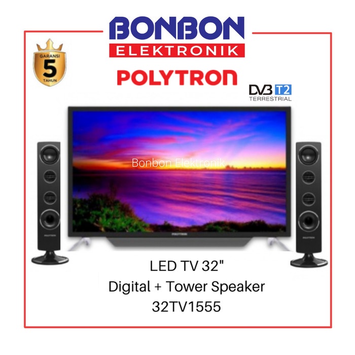 Polytron Led Digital Tv 32 Inch 32Tv1555 / Pld-32Tv1555