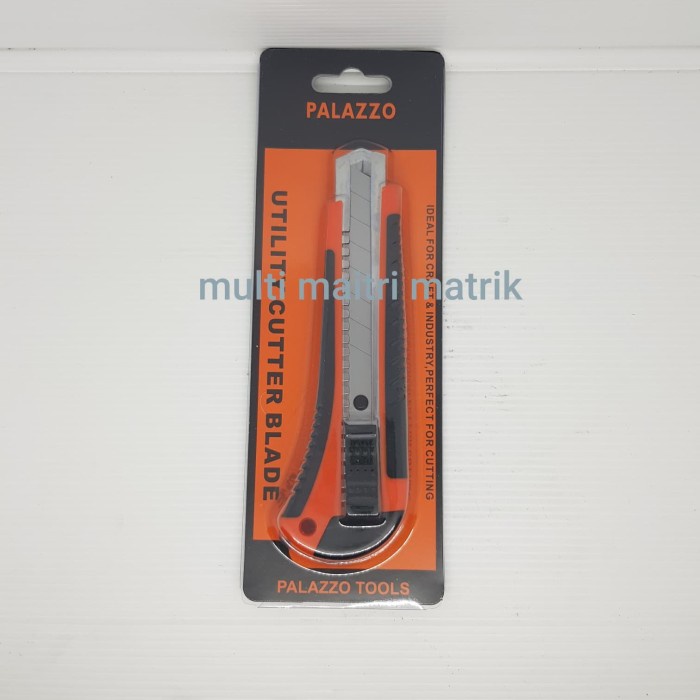 

Pisau cutter Palazzo pres gagang karet / pisau carter / pisau karter