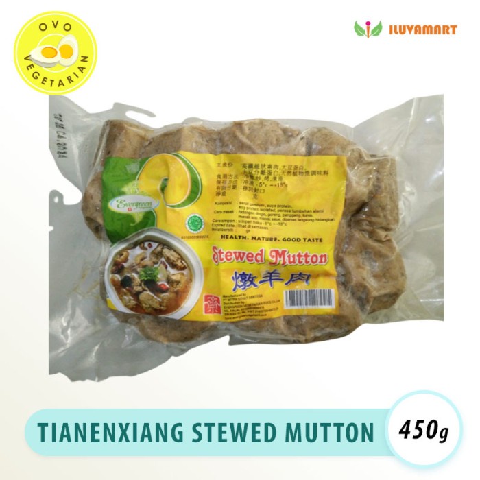 

TIAN EN XIANG STEWED MUTTON 450 GR / TUN YANG ROU / DAGING KAMBING VEG