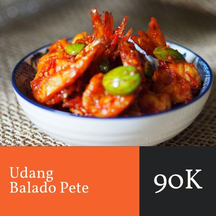 

UDANG SAMBAL PETE TIDAK AMIS MADE BY ORDER
