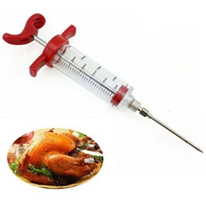 

JS00 SUNTIKAN BUMBU DAPUR INJEKTOR BUMBU DAGING BBQ SUNTIKAN MASAKAN