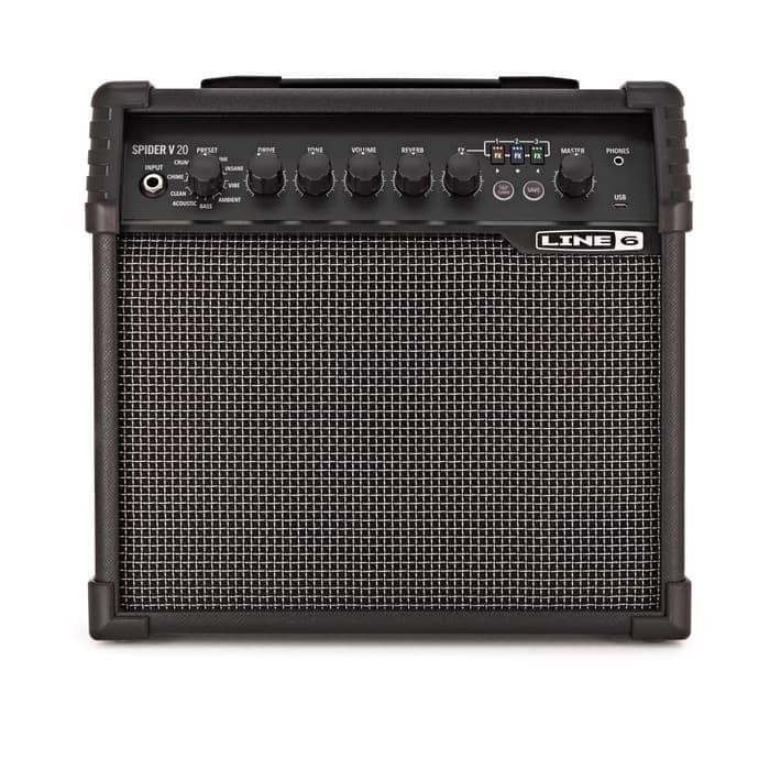 Speaker Amplifier Gitar Line 6 Spider V20 Mkii Line6 Guitar Amply Pn