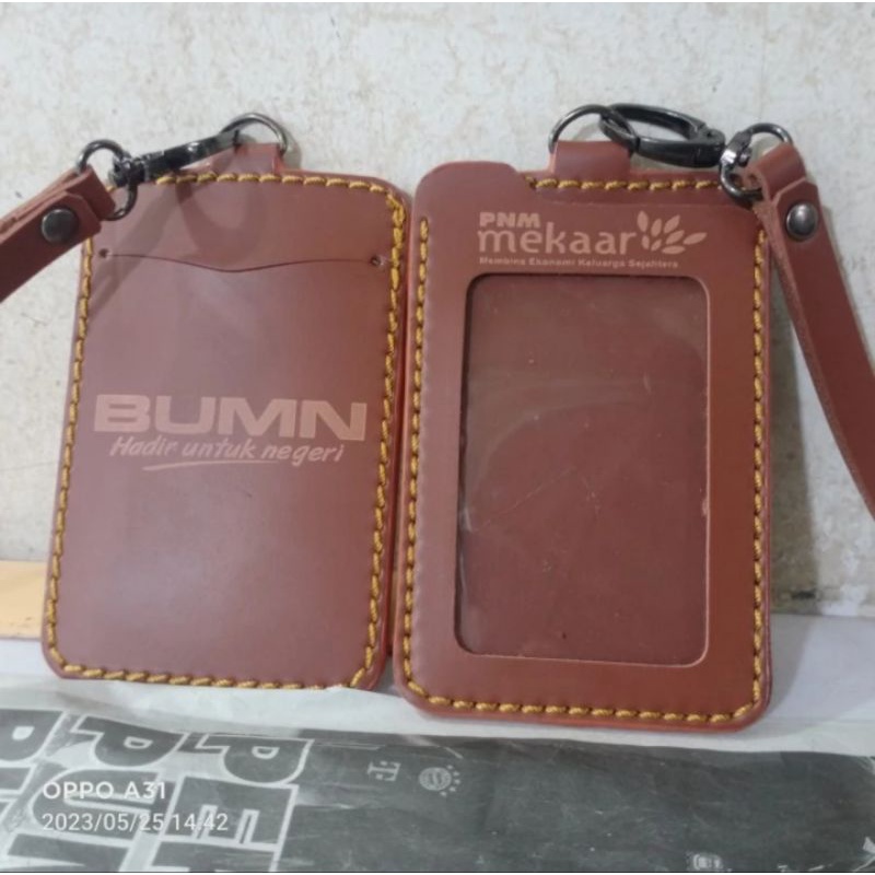 

HOLDER KALUNG ID CARD LOGO BUMN COKLAT BEST QUALITY PREMIUM