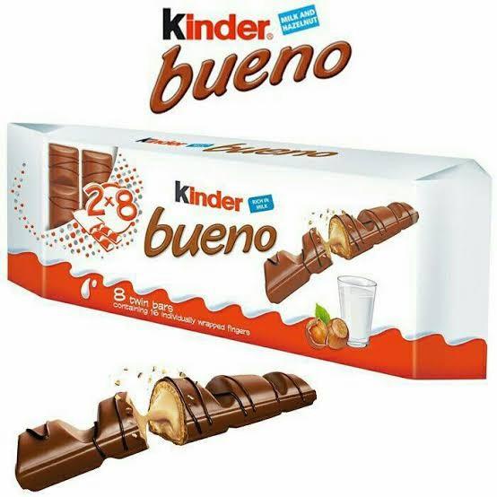 

KINDER BUENO Maxi 8 Twin Bars 16 Pcs Big Size (Made in Poland) Best Seller