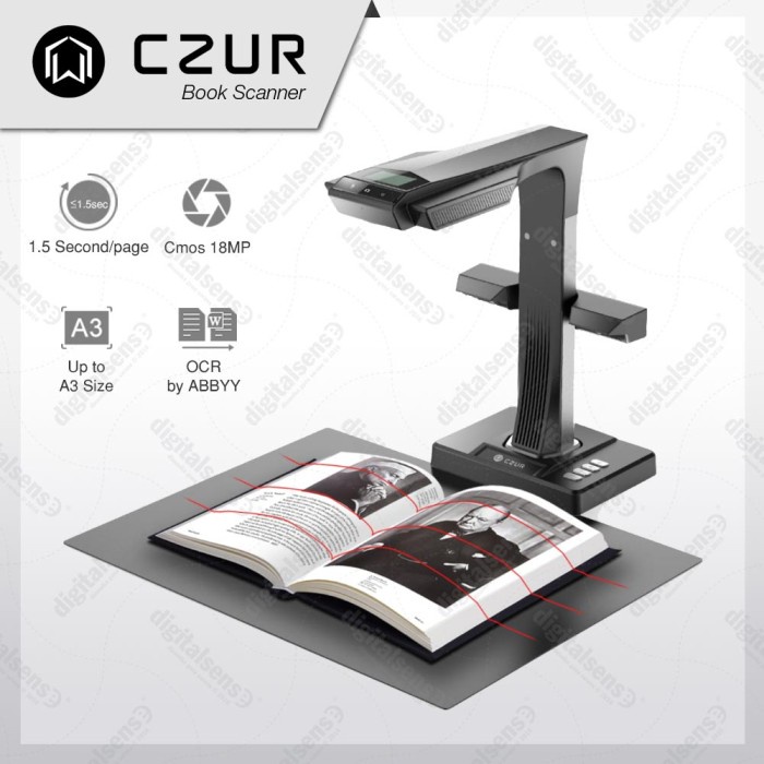 Scanner Buku Czur ET18 Pro - 1, 5 Detik A3