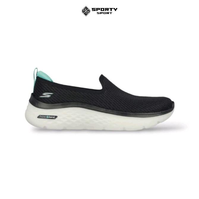 SEPATU WALKING WANITA SKECHERS  GO WALK HYPER BURST (124273BKTQ)