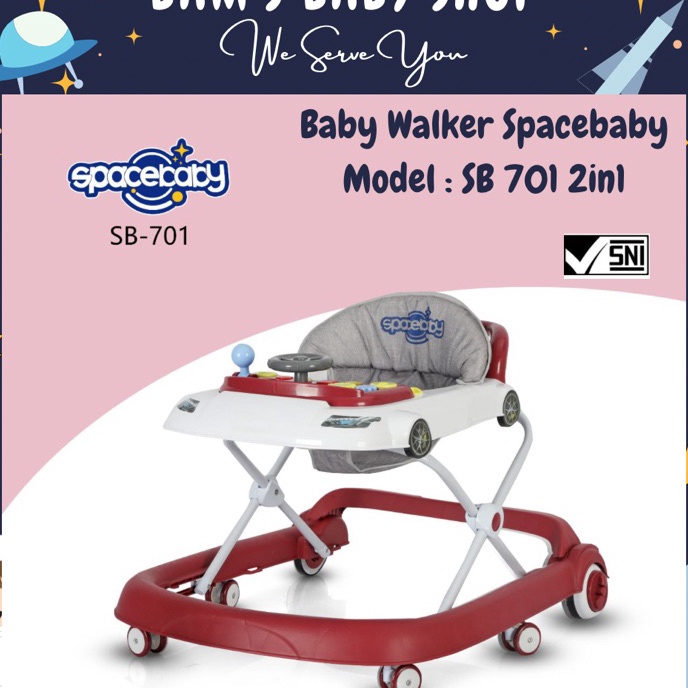 Star [FREE KARDUS + BUBBLEWRAP] BAMS TERMURAH BABY WALKER STANDART APOLO APOLLO STANDAR SPACE BABY S