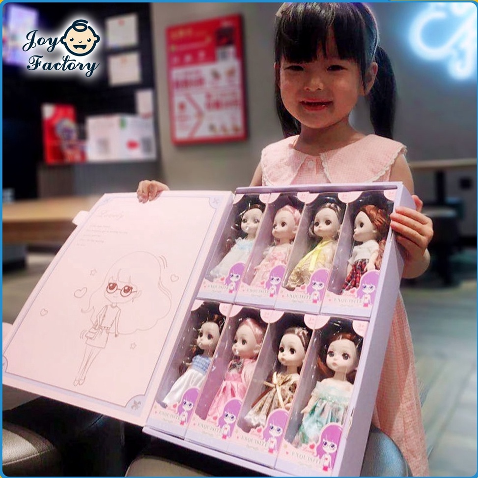 BIG SALE 6inci BJD Boneka Dolls Set, Dress-up Putri Koleksi Gadis Bermain Lucu  Mainan Hadiah Natal 