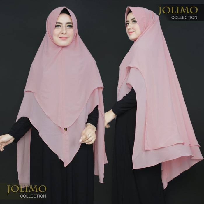 KHIMAR Ceruti Babydoll LV PINGUIN Hijab Syari 2 Layer PET ANTEM