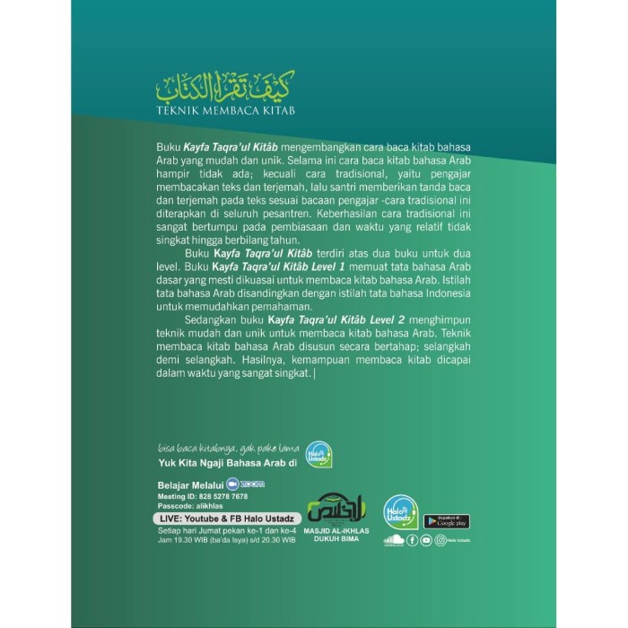 

NEW Buku Panduan Praktis Membaca Kitab Bahasa Arab