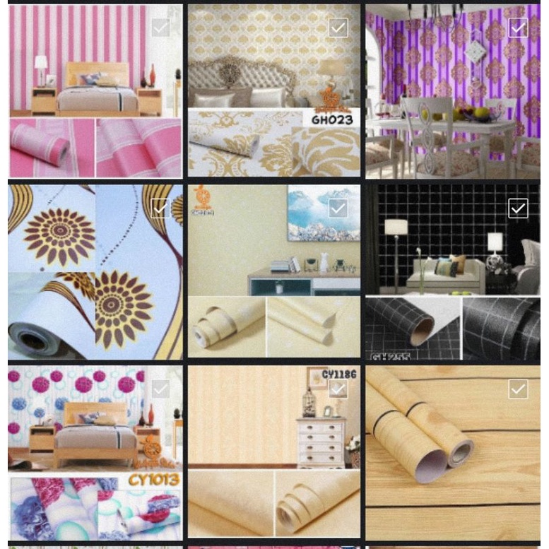 Wallpaper Dinding Stiker Uk 45cm x 8-9 Meter