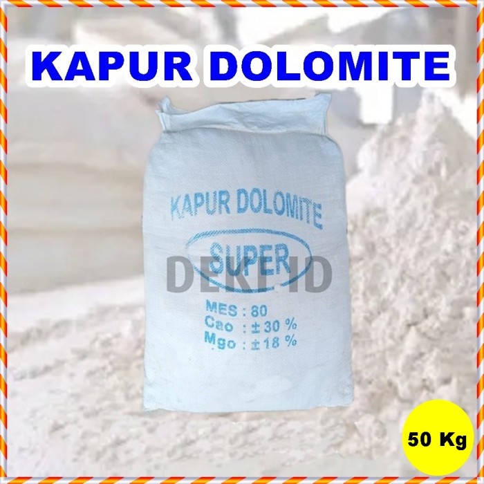 BAYAR DITEMPAT Kapur Dolomit 50 Kg Via Instant Kemasan Karung Karungan /GUNTING DAHAN/BIBIT
