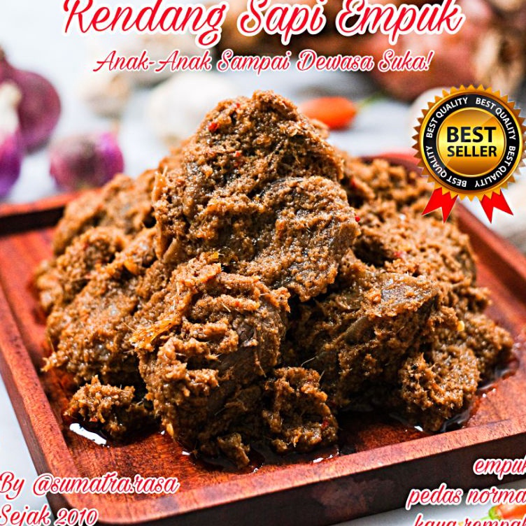 

Big Sale Rendang Sapi/Rendang Urat/Rendang Paru Sapi Empuk Premium Diskon