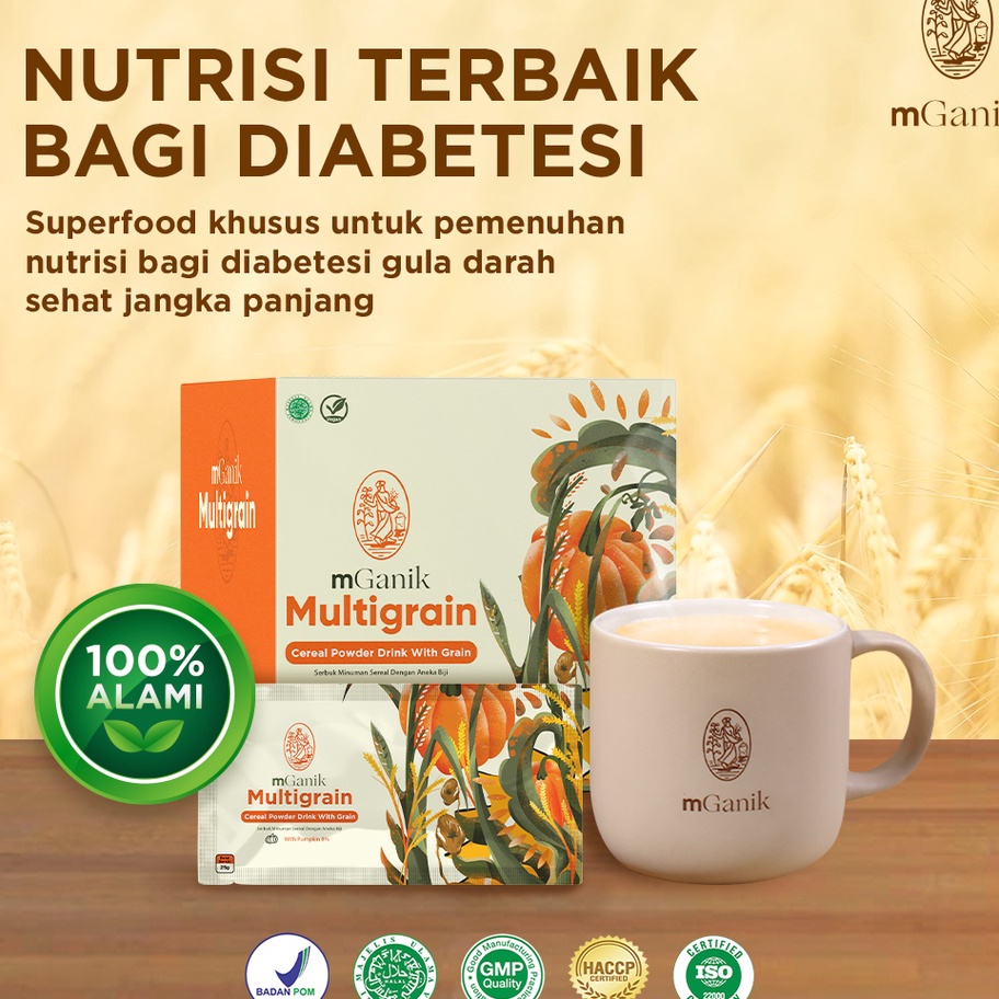 

★★★★ Mganik Multigrain 500gr - Isi 20 Sachets