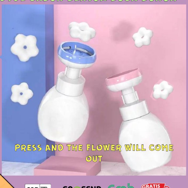 Readystock BOTOL SABUN BENTUK BUSA BUNGA/FLOWER STAMP HAND SOAP/SABUN CUCI TANGAN BUSA BUNGA