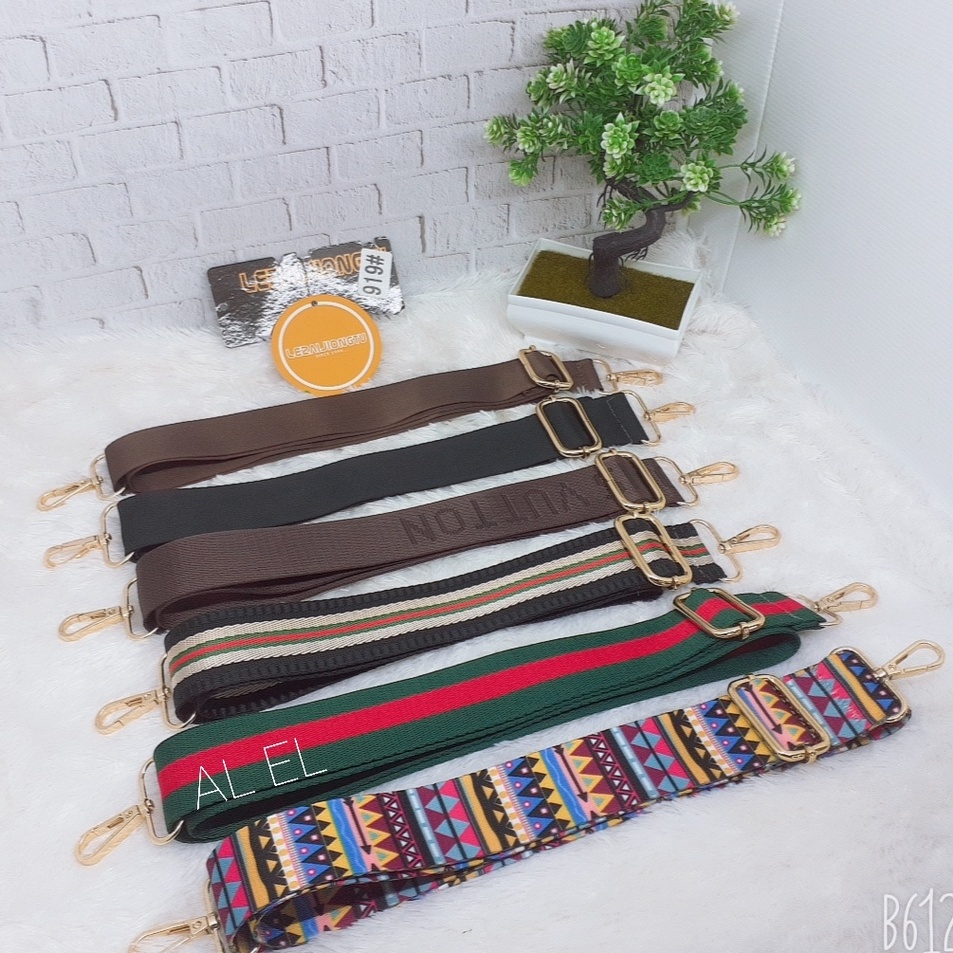Terlaris Tali Strap Buat Tas Selempang Wanita Motif Terbaru Kekinian Viral import Tali Tas Selempang