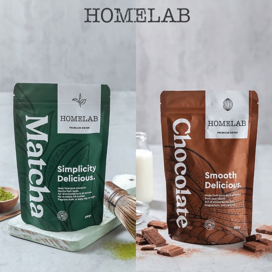 Terkini Homelab Bubuk / Powder Matcha & Chocolate Premium