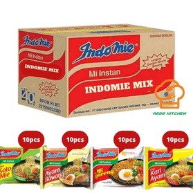 ↑❂❉ Indomie 1 dus Campur 4 Rasa Isi 40pcs/ Indomie Mie Instant 4 Varian Rasa isi 40pcs Harga Promo