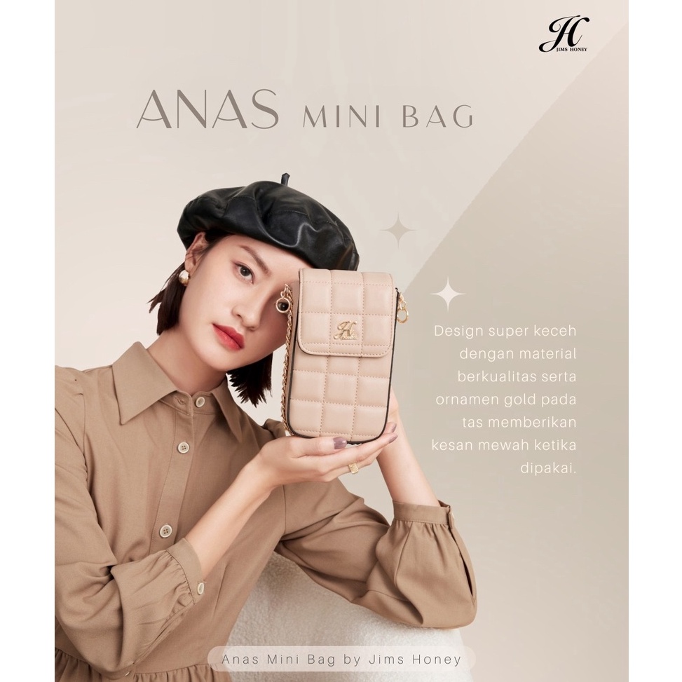 Model Baru.. Jims Honey - Anas Mini Bag Tas HP Sling Bag