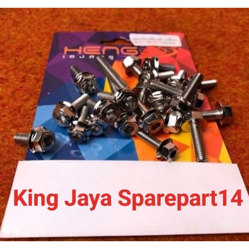 Baut CVT Mio sporty probolt CVT Mio smile baut probolt stainless steel Mio Heng Thailand