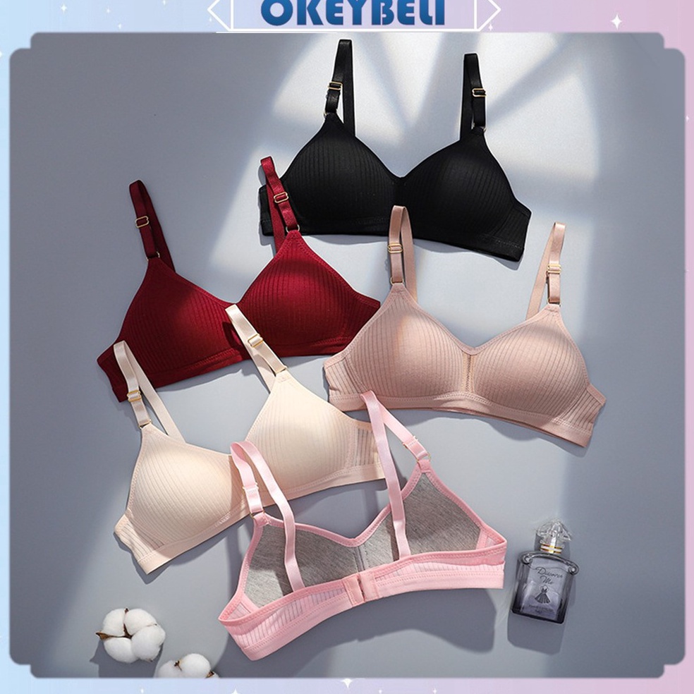 BOOMING •OKEY BELI•BR649 Bra BH Wanita Tanpa Kawat Bahan Halus Pakaian Wanita Fashion