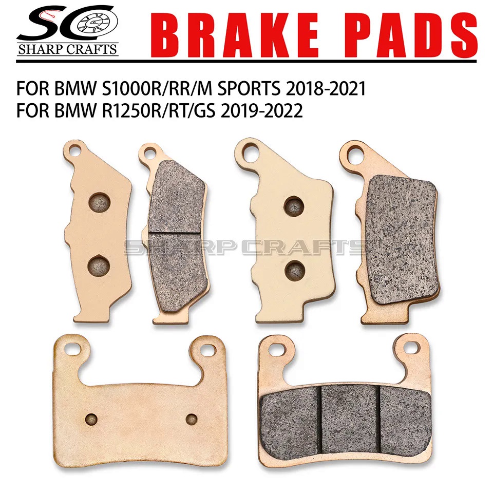 ❤Motorcycle Parts Copper Base Front & Rear Brake Pads For BMW S1000R S1000RR M Sports 2018-2021 R125