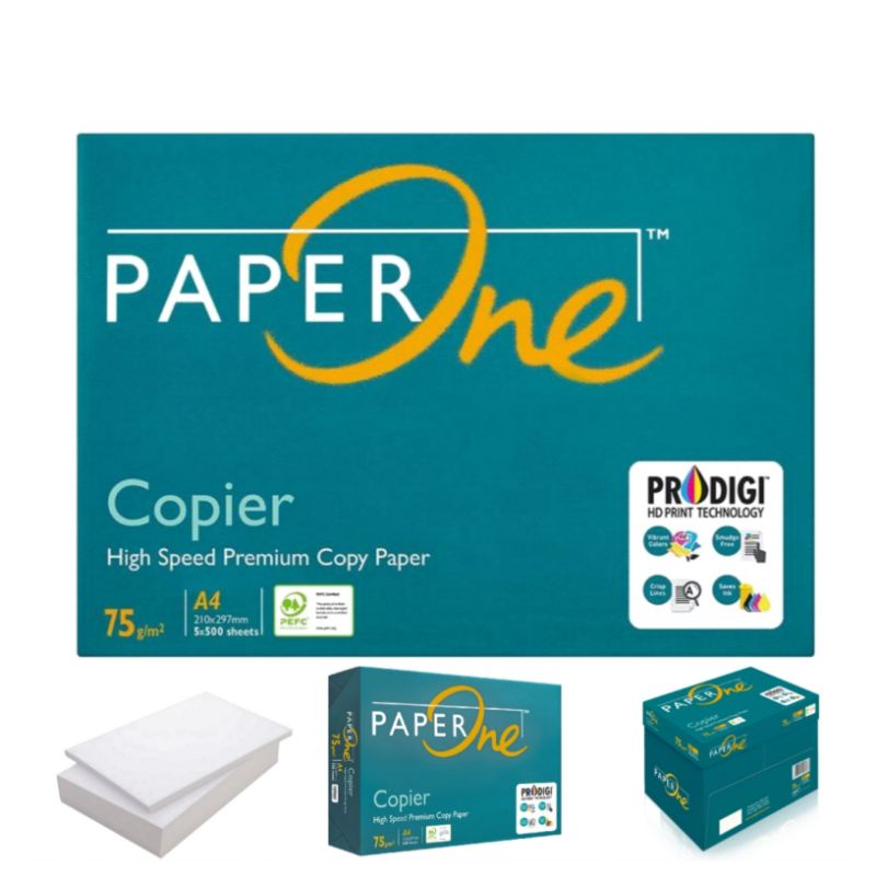 

Kertas HVS A4 75 Gram 1 Kg 250 Lembar PaperOne