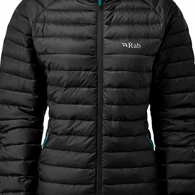 JAKET GUNUNG DOWN WINTER RAB MICROLIGHT JACKET WOMENS BLACK