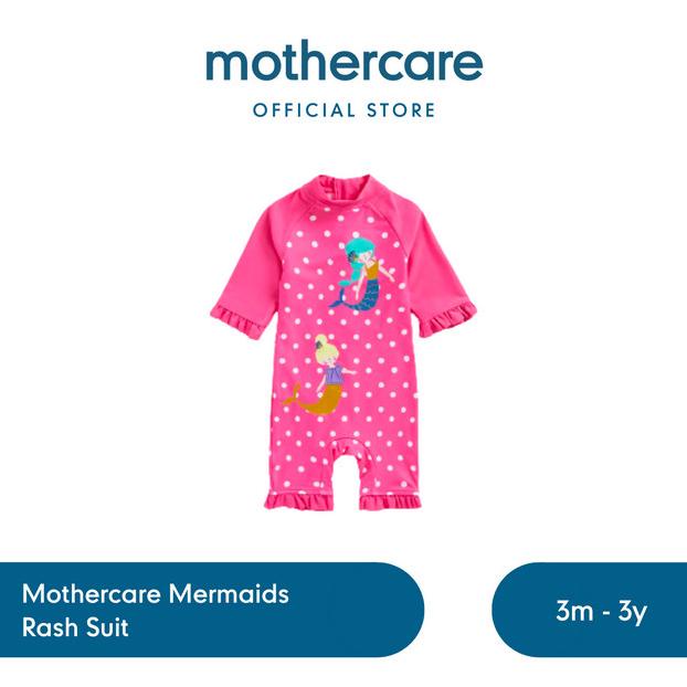 Mothercare Mermaids Rash Suit - Baju Renang Bayi Perempuan (Pink)
