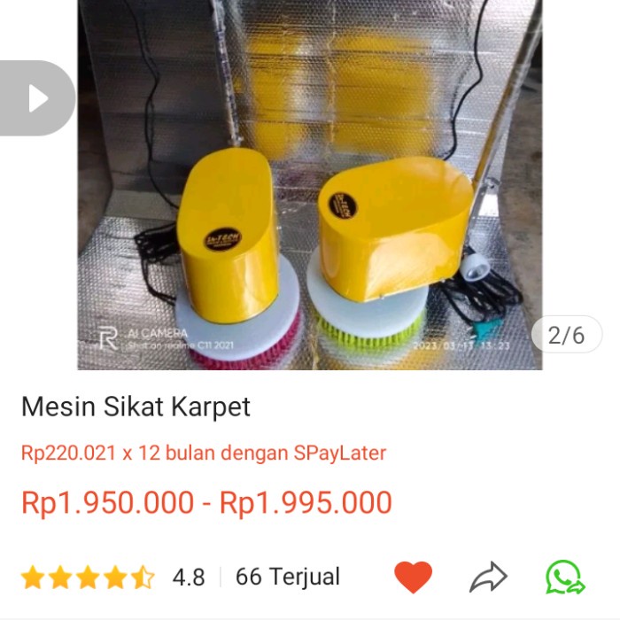 Danil Mesin Sikat Karpet
