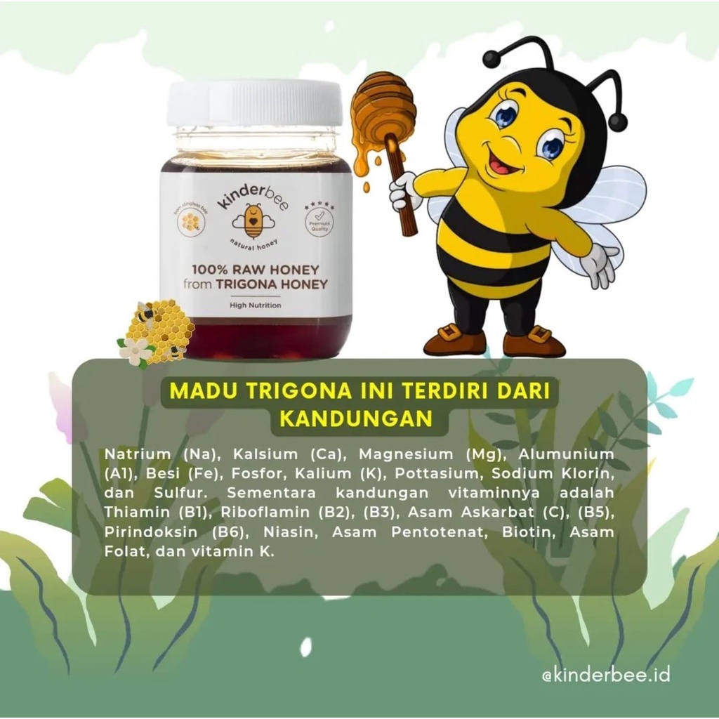 

Madu Murni Alami 100% Kinderbee Madu Hutan Raw Honey Nutrisi Daya Tahan Tubuh Multivitamin Nafsu