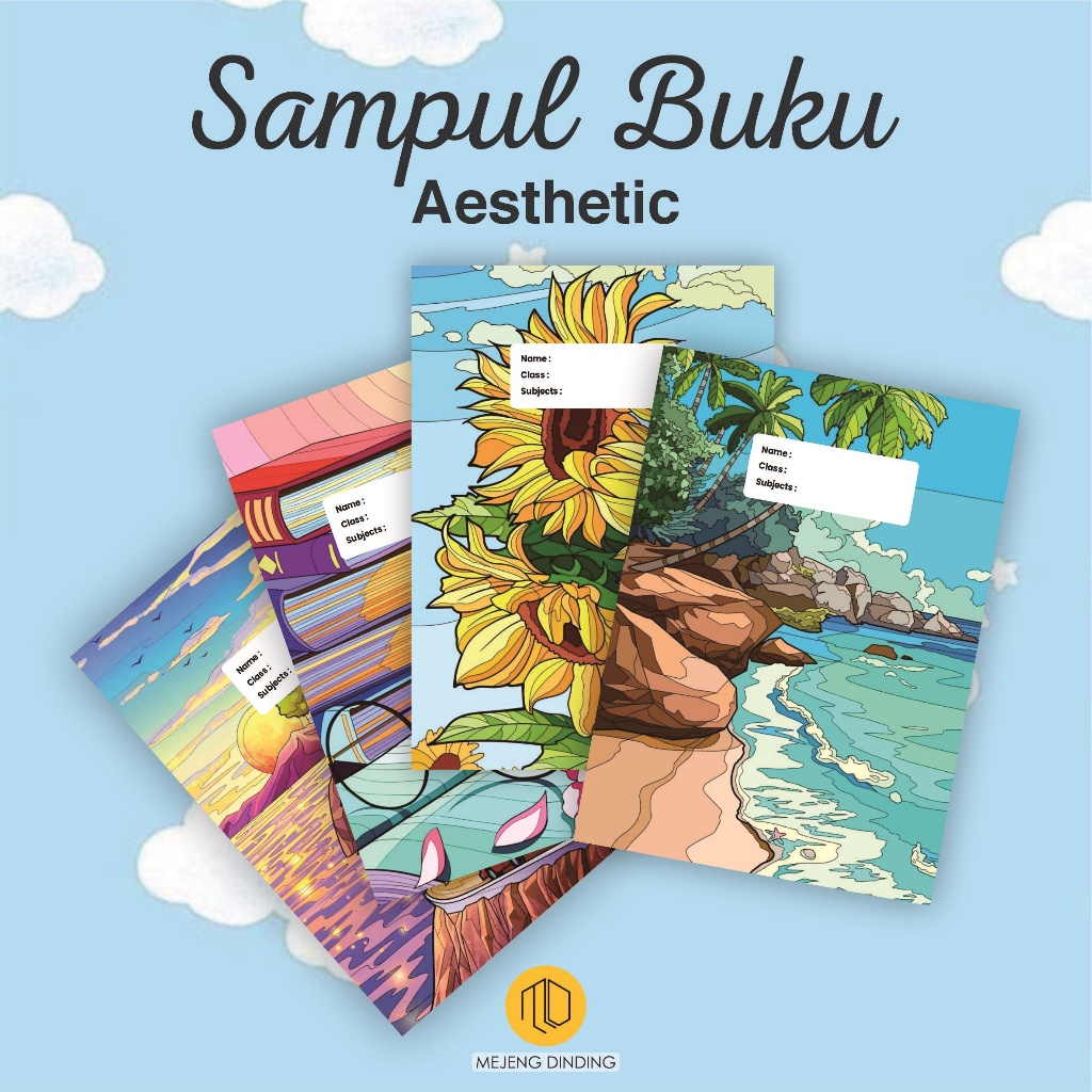 

Sampul Buku Aesthetic Isi 10 Pcs / Sampul Buku Motif Full Colour 2 / Sampul Buku Book Cover A5/B5 /