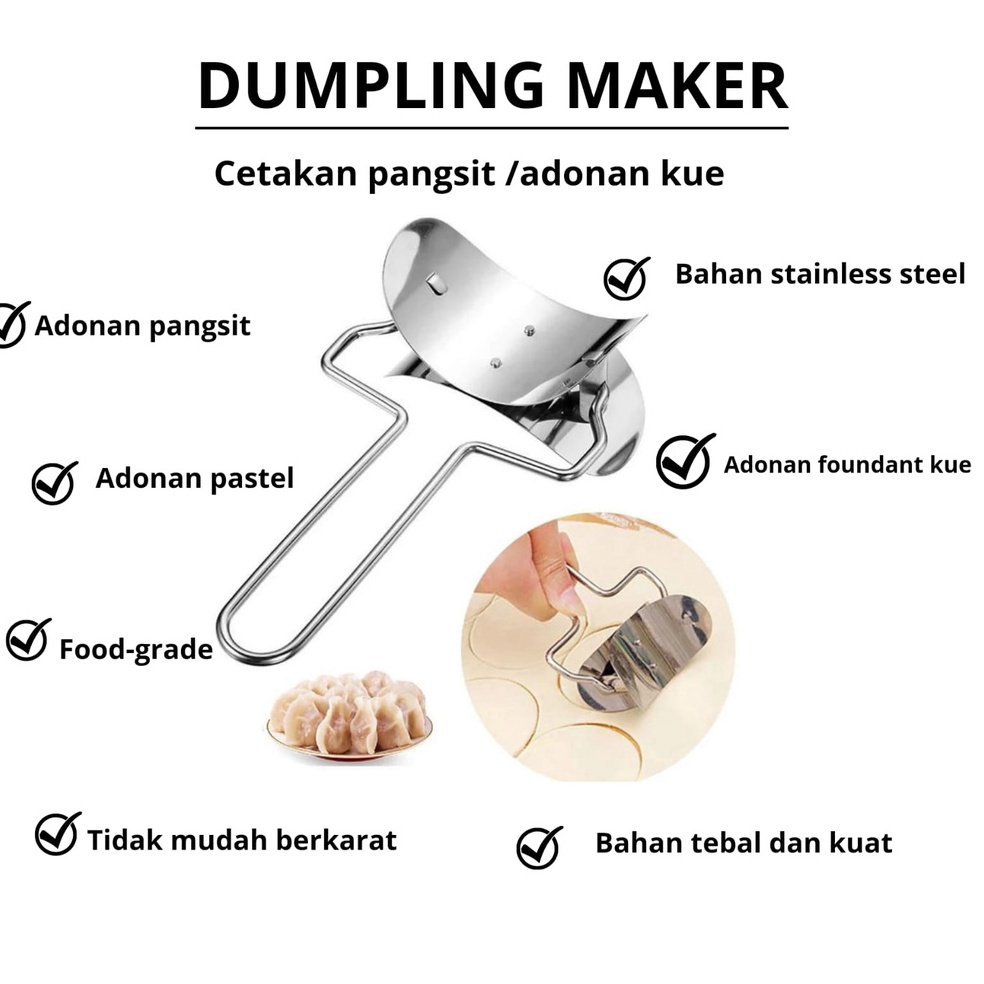 [PROMOBS9B] Dumpling maker cetakan roller bulat adonan pangsit pastel dimsum swikiaw [222]