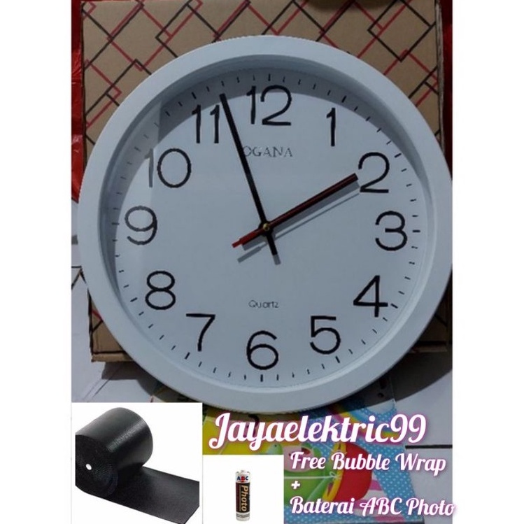 Best Seller Vbk OGANA Jam Dinding/ Dekorasi Dinding Jam Polos Diameter 32Cm Ogana 8989 ✯ ▲