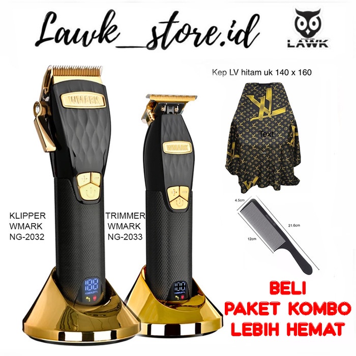 Paket double magic trimmer and magic clipper wmark NG-2033 NG-2032