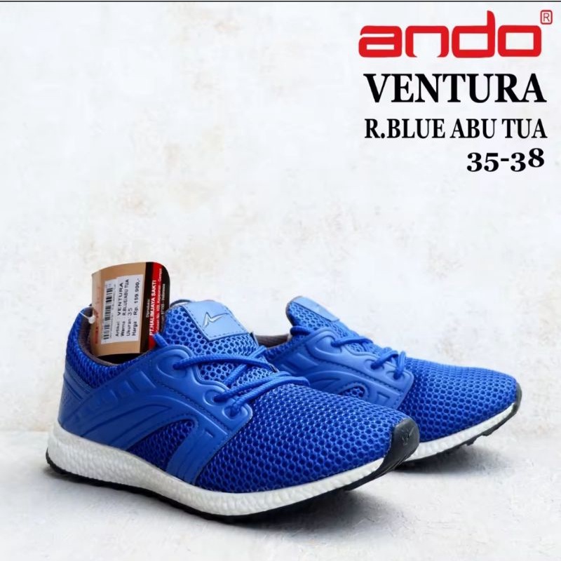 Sepatu ANDO VENTURA Size 35-38 - Sepatu Sneakers Anak Laki-laki