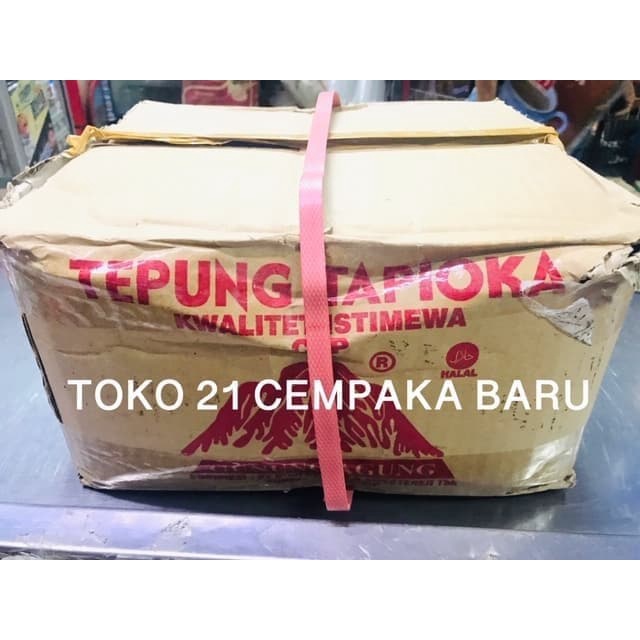 

Tepung Tapioka Cap Gunung Agung 500Gram 1 Karton Isi 20 Bungkus Sagu