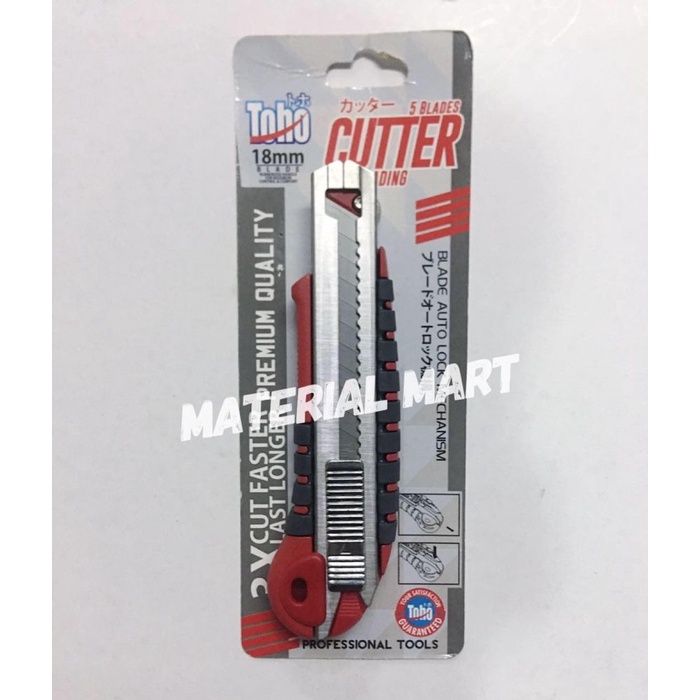 

Pisau Cutter PREMIUM Toho 5 Blades Red Isi Cuter Lima Blade Merah