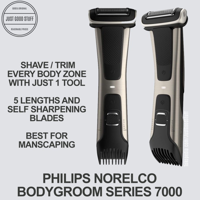 Philips Norelco BG7030 Bodygroom Series 7000 Shaver Trimmer For Men