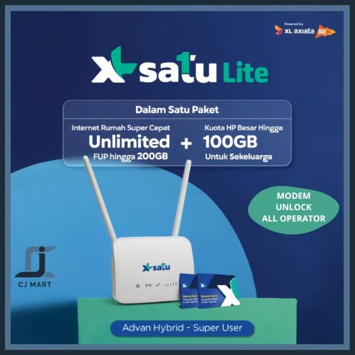 Modem Router Advan CPE XL SATU Lite Internet Unlimited + Kuota100GB